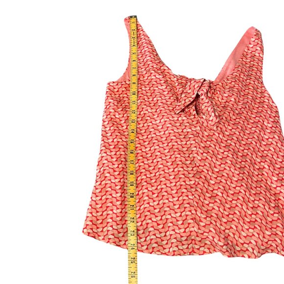 Anthropologie Maeve Verena Top Womens XS Pink Red Boho Tie Front Cottagecore - Picture 11 of 11